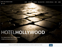 Tablet Screenshot of hotelhollywoodrome.com